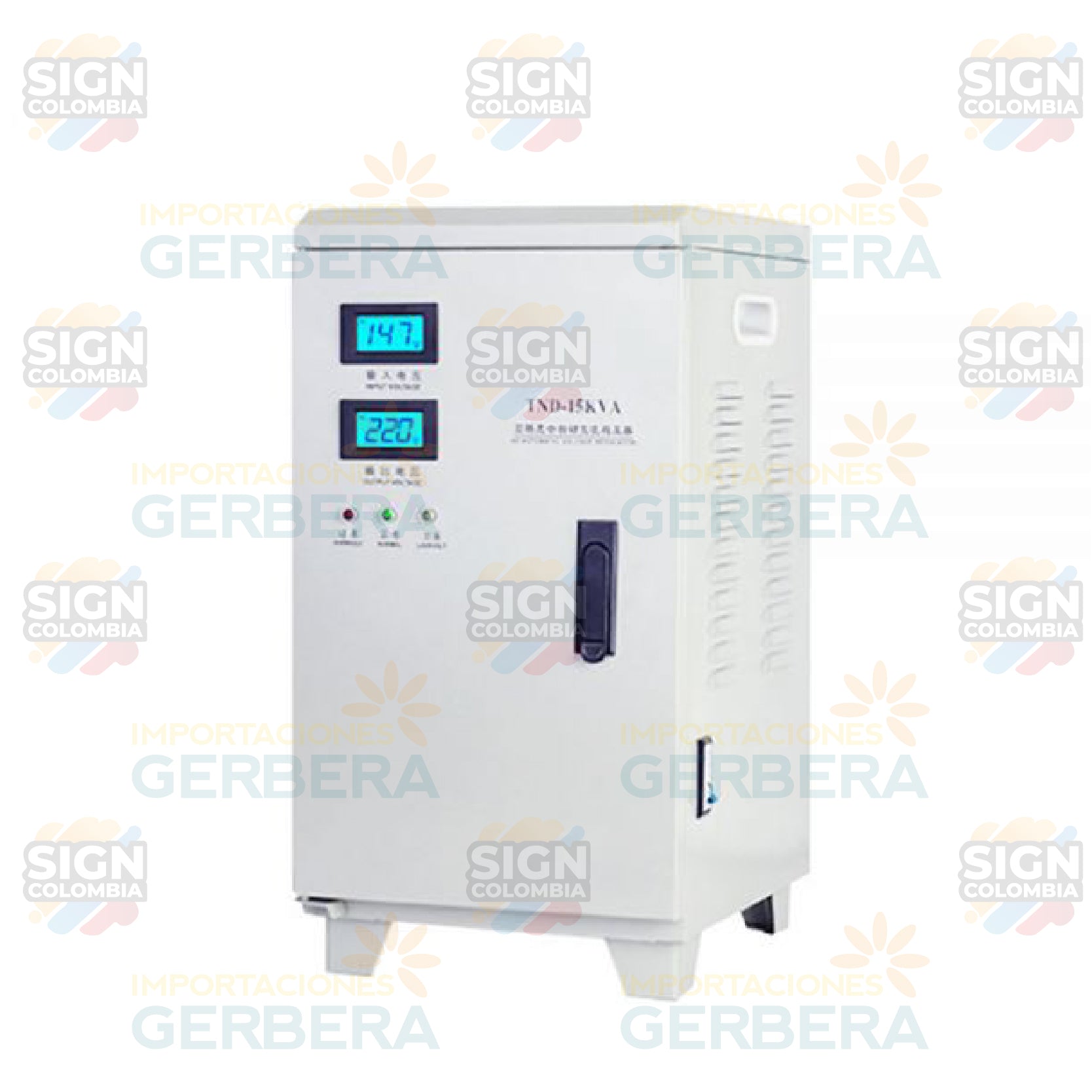 Transformador / Regulador de voltaje totalmente automático de 10/15kW, 220V - SIGN COLOMBIA Plotter de corte